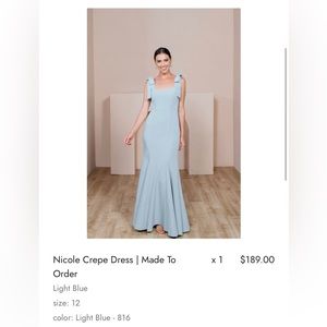 Revelry Nicole bridesmaid dress, new with tags - never worn